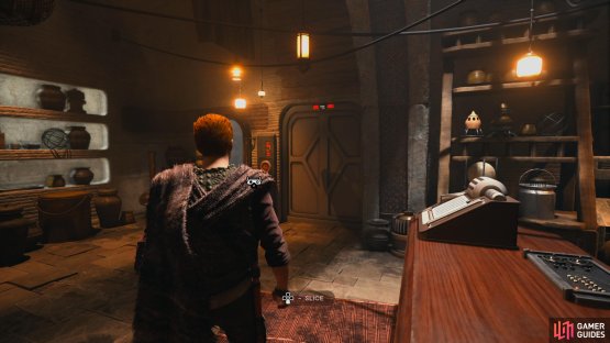 You can use the Mysterious Keycode on the door in Doma&rsquo;s shop