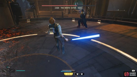 You&rsquo;ll be held in this position if you don&rsquo;t break the invulnerability stance quickly, so be ready to dodge or parry once you&rsquo;re released.