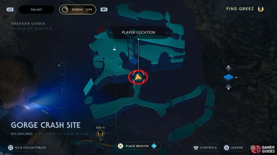 You&rsquo;ll reach the cave by progressing along the normal path. When you reach the cave entrance, turn left.