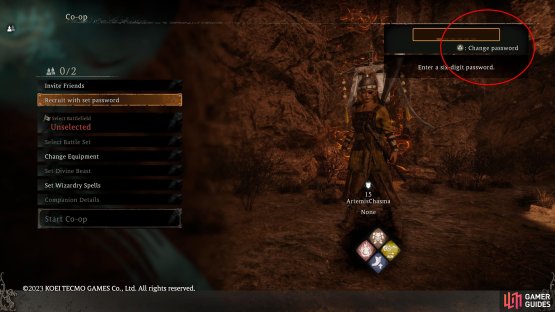 Setup a Lobby with a Password