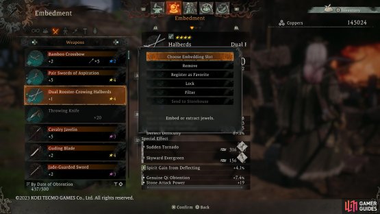 Select the weapon you want to customize