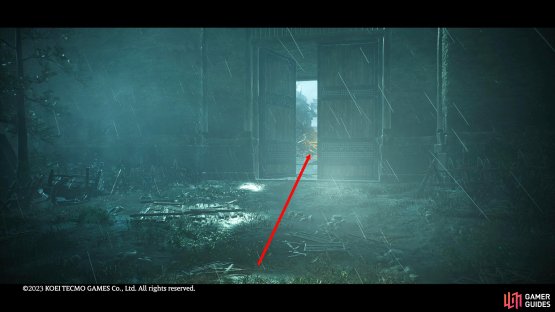 Head through the double doors where you&rsquo;ll be invaded by an NPC.