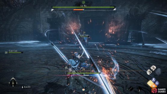 If he&rsquo;s not using his melee attack, he&rsquo;ll fire off multiple projectiles from ranged. This is indicated when he drags his weapon on the ground.