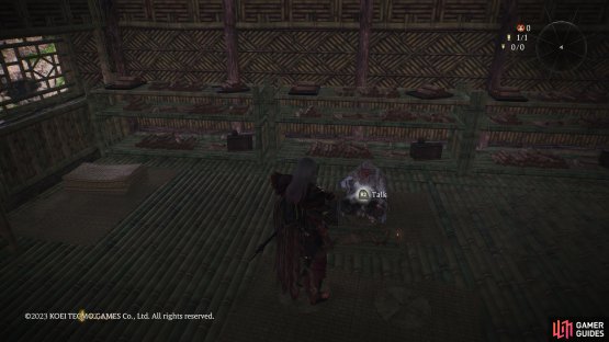 then you&rsquo;ll find Zuo Ci sitting in the hut near the Battle Flag.