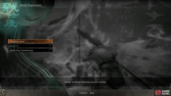 Set Divine Beast option