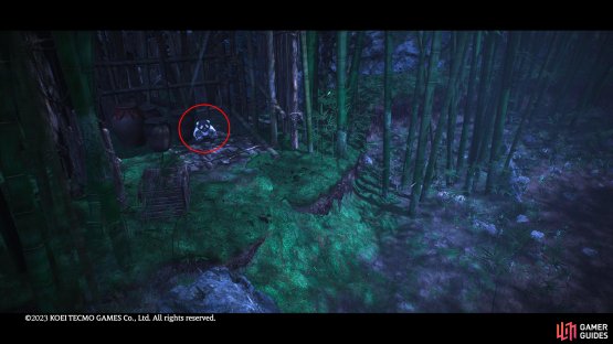 At the end of the path will be an alcove to your left where the Shitishou will be hiding.