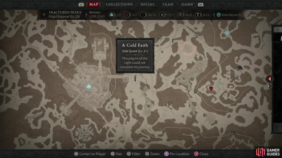 you can find this corpse at the marked location on the map.