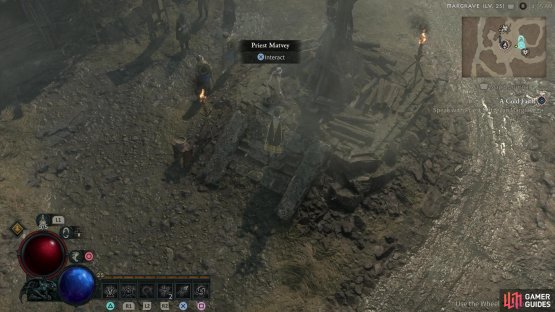 In Margrave, inform Priest Matvey about the pilgrim&rsquo;s demise to get a cold response, and a reward.