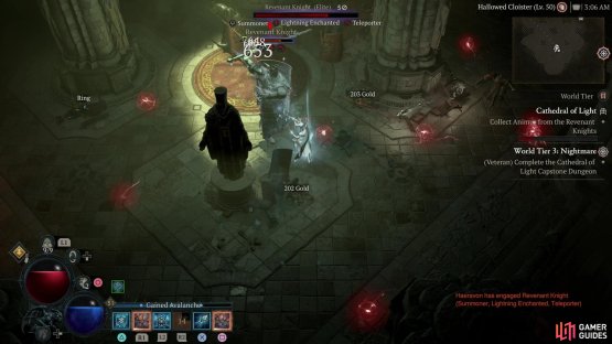 Hunt down and kill several Revenant Knights,
