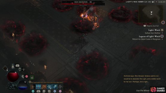 creating a series of red miasma across the arena.