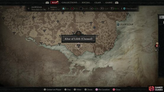 Make your way northeast from the !Ghoa Ruins Dungeon,
