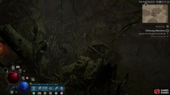 just locate the Bleak Basement Dungeon and head east to find the statue behind two large trees - you&rsquo;ll have to approach from the east to reach it.