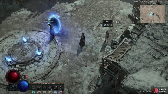 Complete the side quest &ldquo;!Depths of Despair&rdquo;, then leave and return to !Kyovashad to find Petr waiting for you near the waypoint.