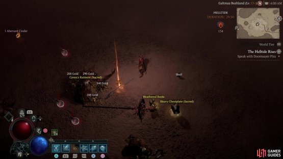 Sacred items can be found as drops in World Tier 3,
