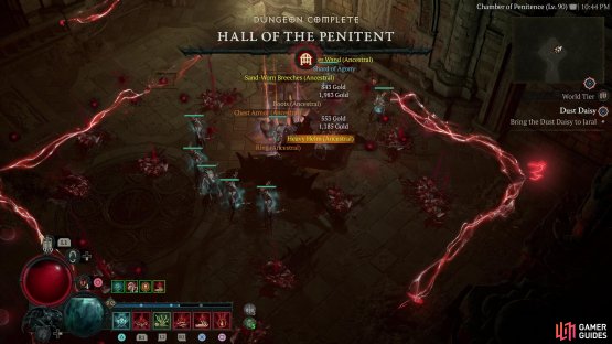 Survive Grigoire&rsquo;s thunderous offense and he&rsquo;ll drop some low-tier uniques, along with a Shard of Agony.