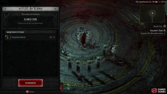 Complete Legion Events and defeat World Bosses to obtain Exquisite Blood - a necessary lure for Lord Zir.
