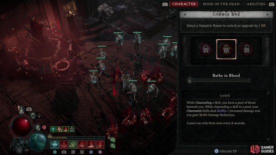 When you spend 25 Potent Blood, you&rsquo;ll have to pick one of three randomly selected vampiric powers to unlock,