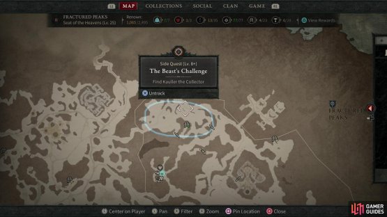 Seek Kauller out northwest of the !Hoarfrost Demise dungeon.