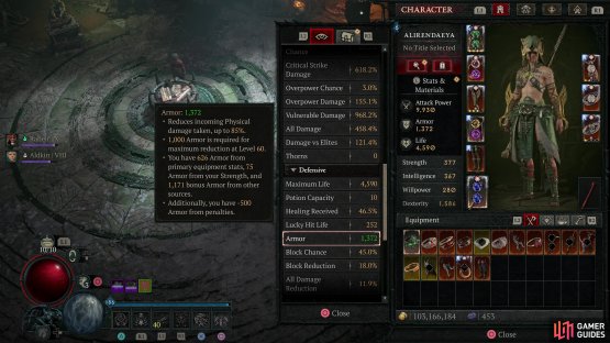 The Armor breakpoint is 1000, which yields 85% physical damage reduction,
