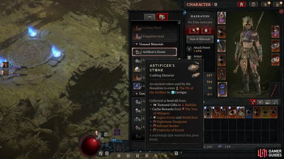 To start Pit runs you&rsquo;ll need to expend Artificer&rsquo;s Stones,