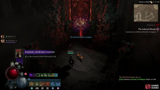 Complete the questline and you&rsquo;ll be able to use Infernal Horde Compasses to start Infernal Horde events.