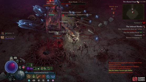 Defeat mobs to spawn Aether events,