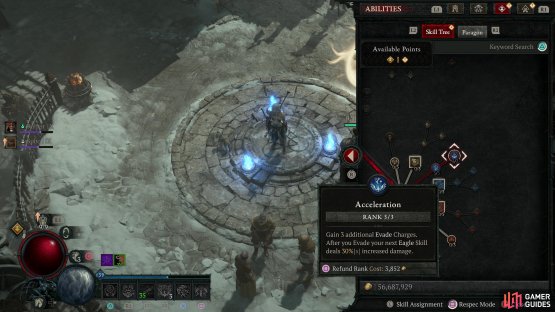 Keep leveling up and supplement your build with passives like Acceleration, which gives you more Evade charges to play with,