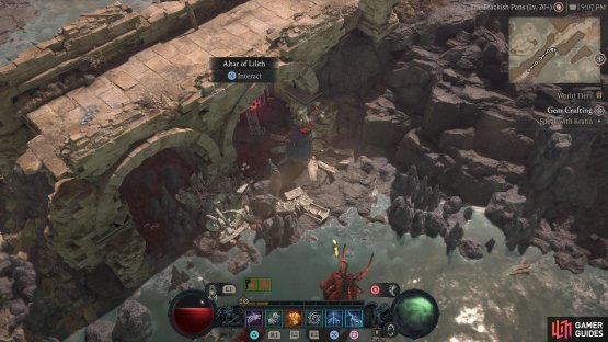 to find the statue sitting under the bridge