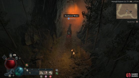 to find the Raelthwind Wilds Dungeon.