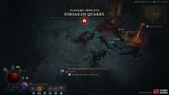 Completing a dungeon will reward you with a first-time completion reward as well as any loot that the boss may have.