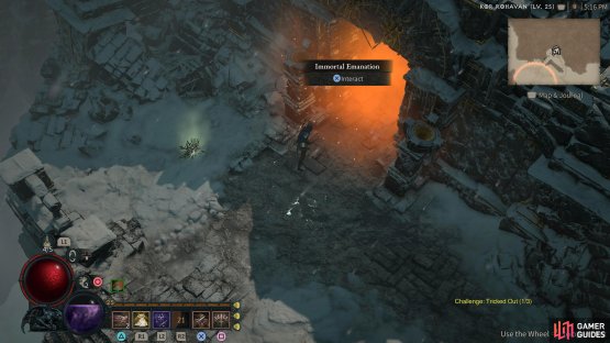 where you&rsquo;ll find the Immortal Emanation dungeon.