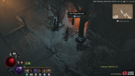 where you&rsquo;ll find the Kor Dragan Barracks dungeon.