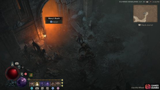 where you&rsquo;ll find the Mercy&rsquo;s Reach dungeon.