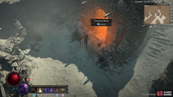 where you&rsquo;ll find the Tormented Ruin dungeon.