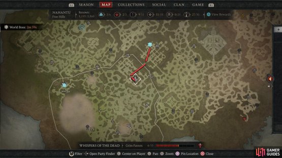 Take the southwestern exit from Kurast and head into the center of Lower Kurast. From there, head south to find a garden containing the Tenet.