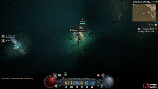Take the Reliquary everywhere you go in this Stronghold, otherwise your path will be blocked.