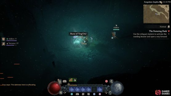 If you misplace the Lantern, interact with the Sigil to get a new one.