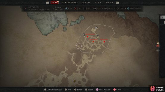 Head to these three locations 