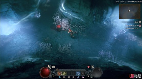 Keep heading north until you reach the Healing Well and prepare for a difficult boss.