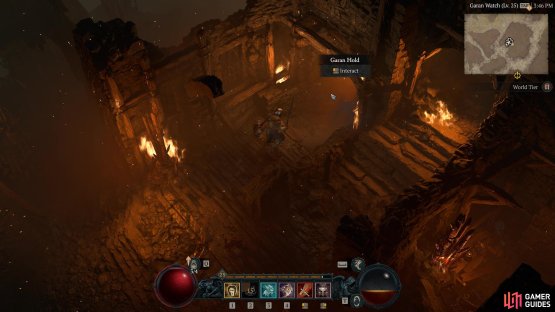 to find the  Garan Hold Dungeon.