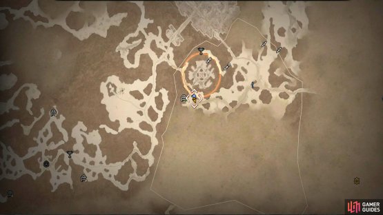 Open the world map, and you&rsquo;ll see an orange circle showing you there is an event in progress.