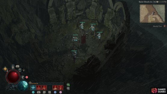 to find the statue in the ruins.