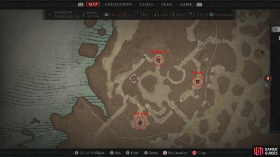 Head to these three locations 