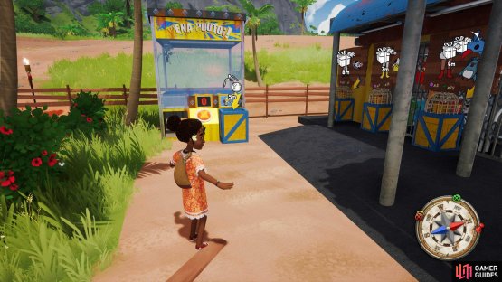 The claw machine on the Northern Island of Tchia.