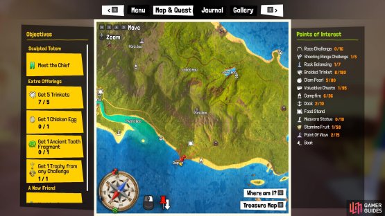 Dopwa is found on the southern coast of this island.