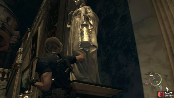 Attack the silver contained in the statue&rsquo;s hand to find the Alexandrite.