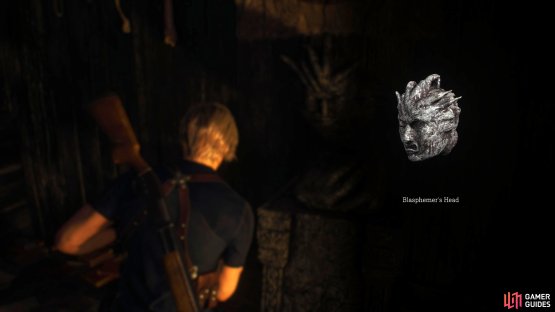 After the door is unlocked, collect the Blasphemer&rsquo;s Head.