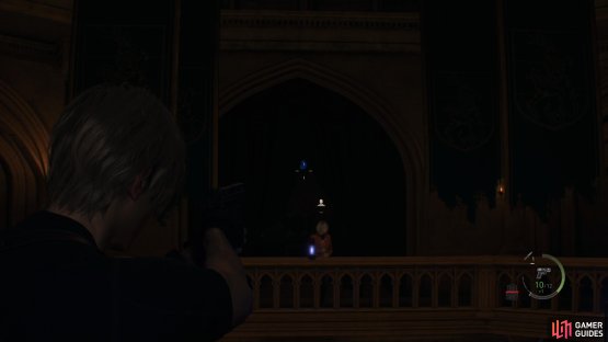 to find the fifth medallion hanging above the throne.
