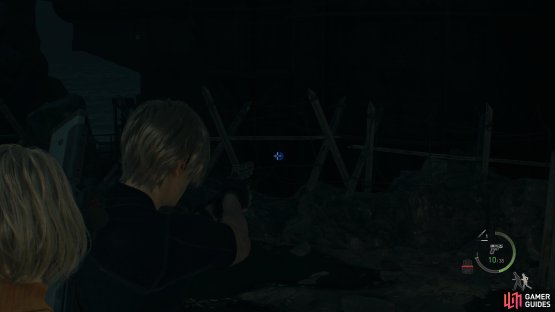 and look to the right to find the second medallion.