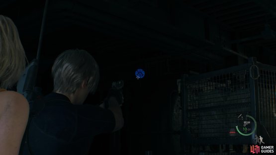 to find the fourth medallion hiding behind some cages.